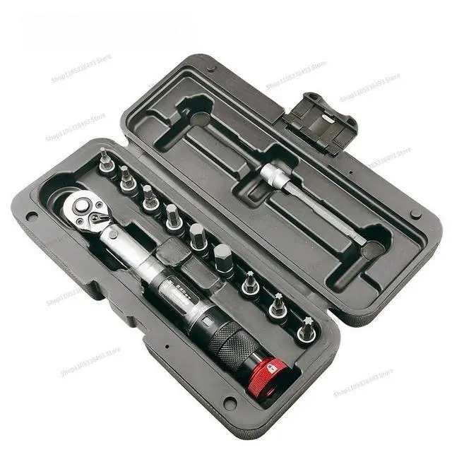 Alt view image 3 of 3 - For Bicycle Torque Wrench Set Preset Adjustable Torque Window Torque Wrench 2-20NM