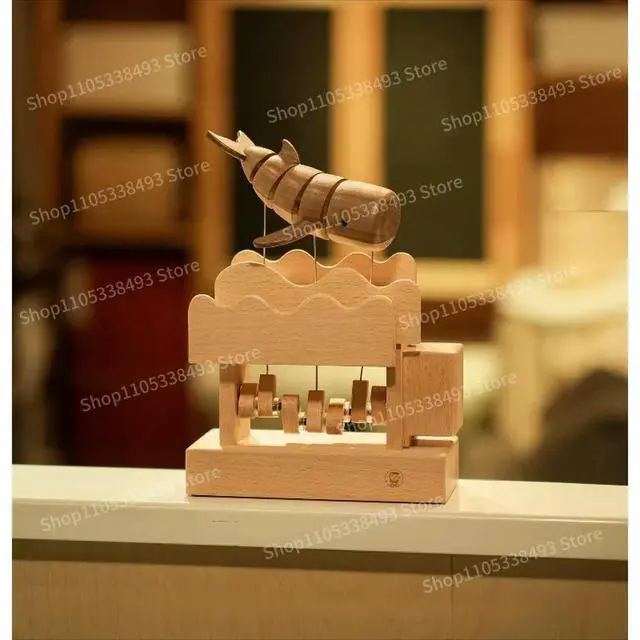 Alt view image 3 of 3 - For Whale Creative Handmade Wood Products, Tabletop Ornaments, Gifts, Handicrafts