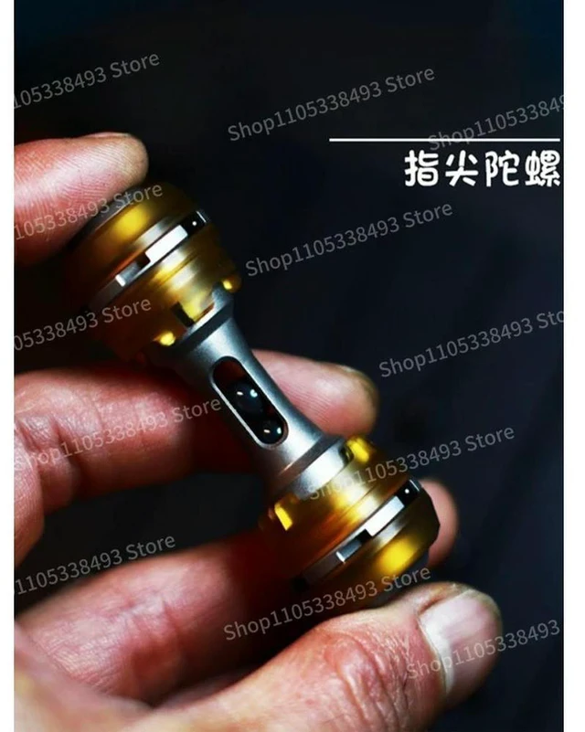 Alt view image 2 of 3 - For Fifth-generation Fingertip Gyro Copper-titanium Alloy Adult Rotary Decompression EDC