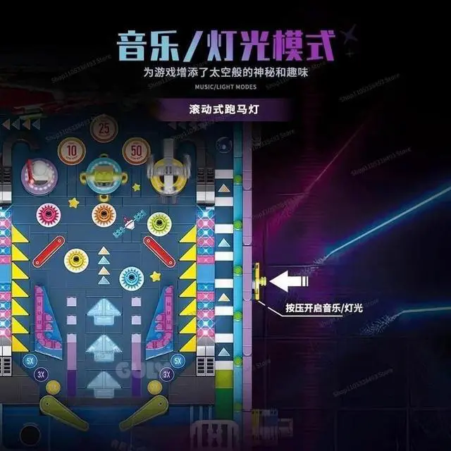 Alt view image 3 of 3 - For Pachinko Game Machine Building Block Table Nostalgic Creative Assembly Boy and Girl Model