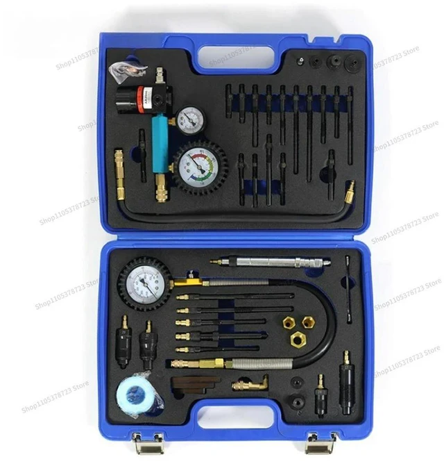 Alt view image 3 of 3 - For 46PC Diesel Meter Diesel Engine Compression Test Kit