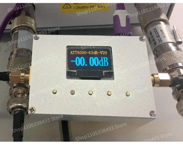 Alt view image 3 of 3 - For 6G Digital Programmable Attenuator 60DB Step 0.25DB OLED Display CNC AT-6000V2.0