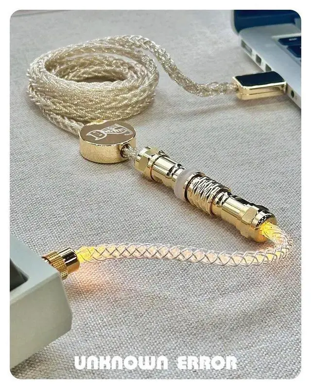 Alt view image 3 of 3 - Single-crystal Copper Aviation Type-C Warm-toned Illumination 8K Return Rate Magnetic-axis Keyboard Customised Data Cables