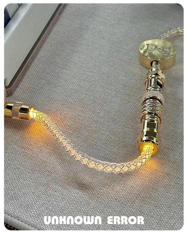 Alt view image 2 of 3 - Single-crystal Copper Aviation Type-C Warm-toned Illumination 8K Return Rate Magnetic-axis Keyboard Customised Data Cables