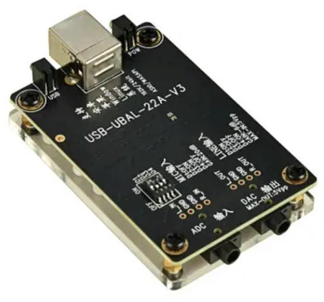 Alt view image 3 of 3 - USB ASIOS Sound Card with 192kHz Playback and Recording Decoding Driverless Mobile Phone to Raspberr Converter Measurement Card