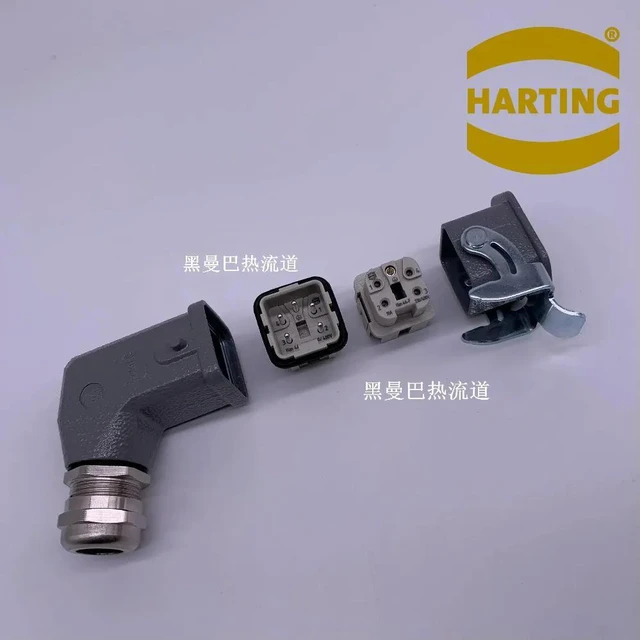 Alt view image 2 of 3 - HARTING Heavy-duty Connector Aviation Plug HAN 4A-MF 5-core 4-core 5-pin Wain