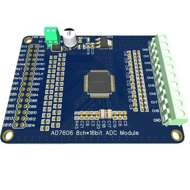 Alt view image 2 of 3 - AD7606C-16BSTZ Data Collection Module,16-bit ADC 8-channel Synchronization, Sampling Frequency 1MHz