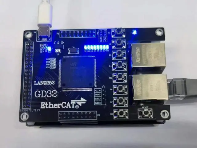 Main image of LAN9252 Slave Station GD32F470/GD32F407 Development Board EtherCAT Slave Station 16IO CIA402
