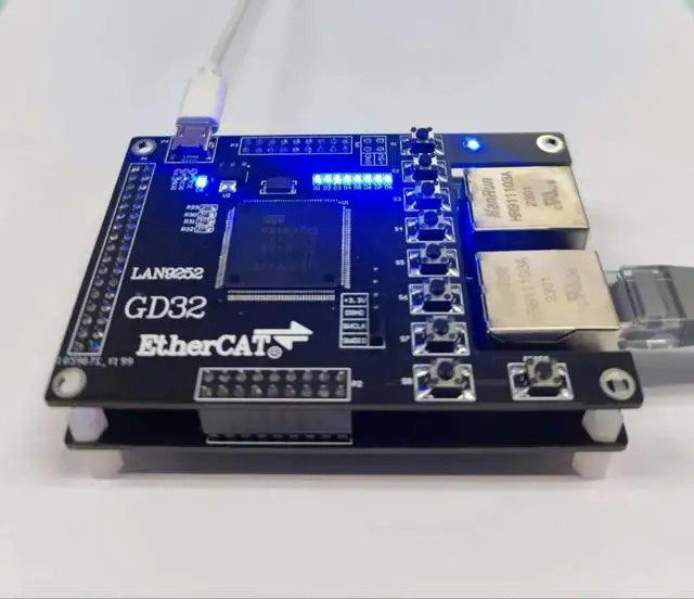 Alt view image 2 of 3 - LAN9252 Slave Station GD32F470/GD32F407 Development Board EtherCAT Slave Station 16IO CIA402