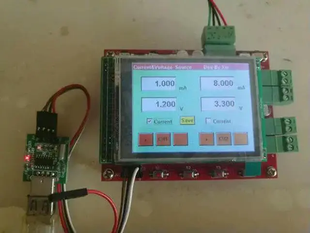 Alt view image 3 of 3 - CNC Current Source uA Constant Current Source Voltage Source Module 2 Channels High-Precision TFT Color Screen Touch Screen