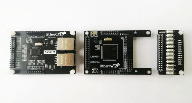 Alt view image 2 of 3 - LAN9252 Slave LAN9252 Development Board EtherCAT Slave 32IO CIA402 STM32407 STM32F407ZGT6+LAN9252 architecture