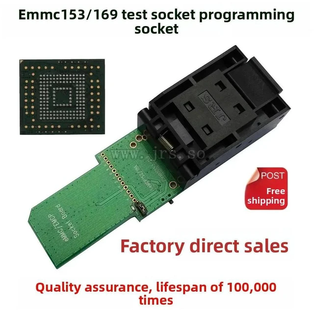 Main image of EMMC153/169 To SD Test Seat Burning Seat Programming Font Library Reading and Writing Burner Adapter