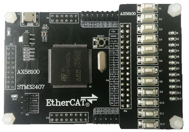 Main image of AX58100 Slave Station AX58100 Development Board EtherCAT Slave Station 32IO CIA402