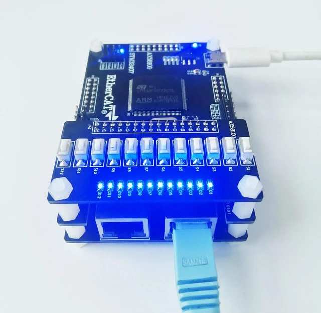 Alt view image 2 of 3 - AX58100 Slave Station AX58100 Development Board EtherCAT Slave Station 32IO CIA402