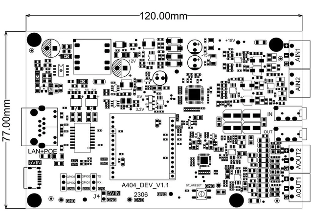 Alt view image 2 of 2 - Audiocom AES67 Module, A404/BF01 Evaluation Verification Board