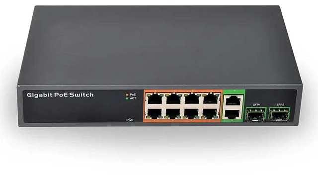 Alt view image 2 of 3 - SDAPO Dapu PSE1008GSR 8-Port POE+2TP+2SFP Full Gigabit POE Switch Non-Multiplexing