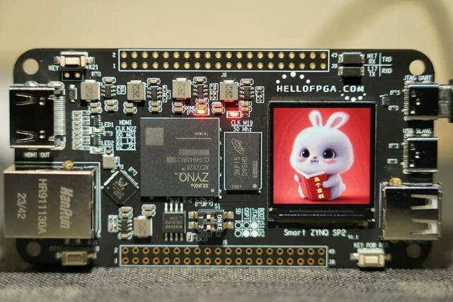Alt view image 2 of 3 - ZYNQ 7020 FPGA Minimum System Development Board Core Board (Zynq SP2 Square Screen) XC7Z020-CLG484