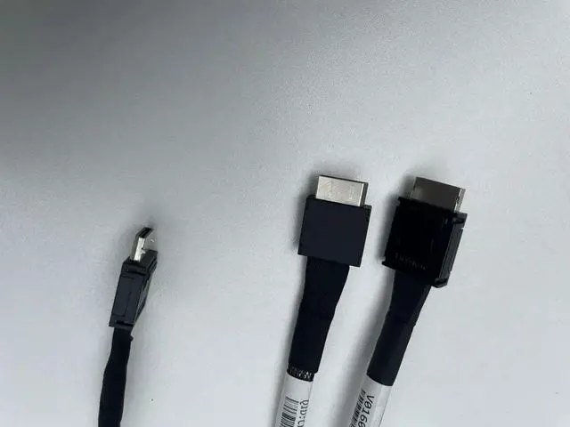 Alt view image 2 of 3 - OC NVMe to SATA Hard Drive SFF-8611 to 1 Minute 4 SATA Data Cable