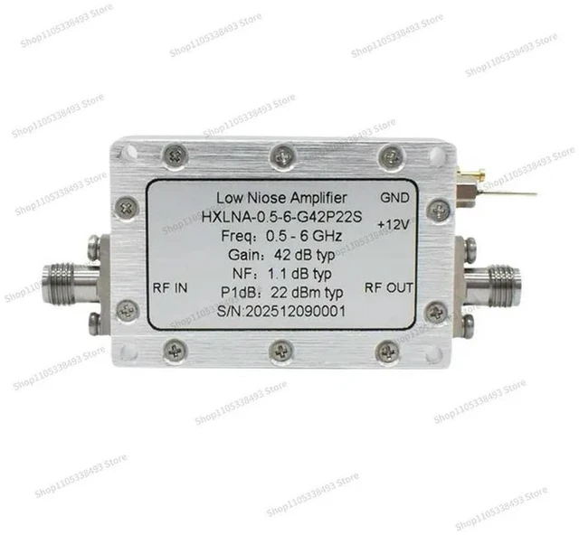 Main image of For 0.5-6GHz 42dB High Gain 1.1dB Low Noise Amplifier