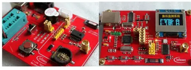 Alt view image 3 of 3 - TPMS receiver host, TDA5235 development board, SP400 development board, Infineon tire pressure monitoring host