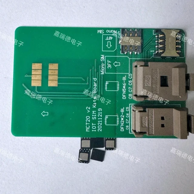 Main image of QFN Burner ESIM Card Adapter Board, 5 * 6 Qfn Chip Test Seat To Write