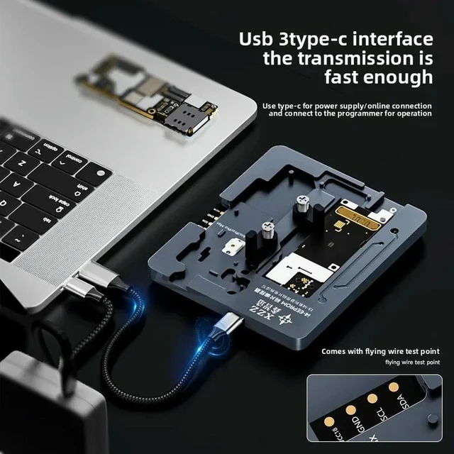 Alt view image 3 of 3 - XXZ i4 baseband chip removable for 13/14 read and write test rack data repair instrument programmer