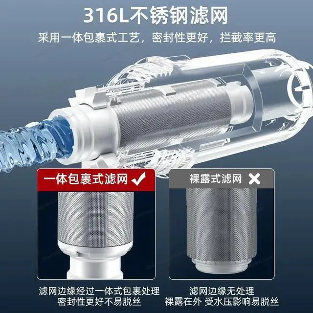 Alt view image 3 of 3 - For Household Whole House Large Flow Pre-filter Automatic Rotating Central Water Purifier Water Purifier