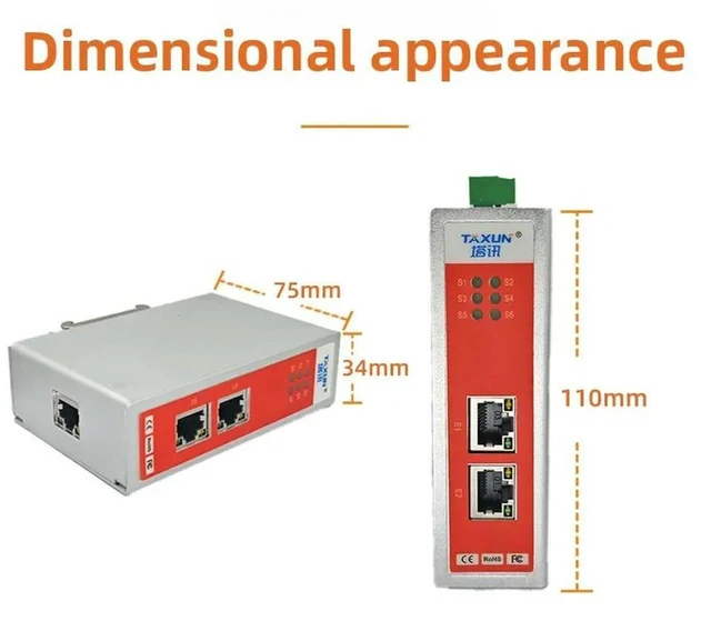Alt view image 2 of 2 - Profinet to Modbus Gateway TCP to PN Protocol Module Industrial Bridge Converter