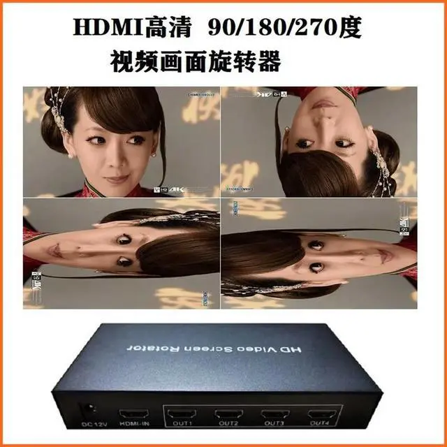 Alt view image 3 of 3 - HDMI High-definition 90-degree Picture Rotator Camera Mirror, Left and Right Horizontal Mirror, Up and Down Vertical Mirror