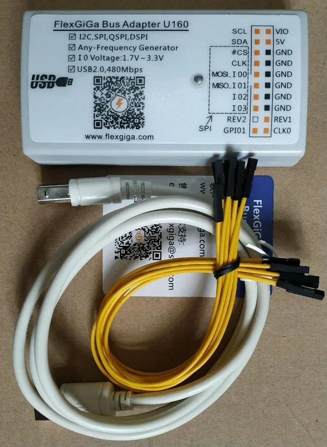 Alt view image 2 of 3 - High-speed USB to I2C IIC SPI QSPI DSPI arbitrary frequency generator flash write read