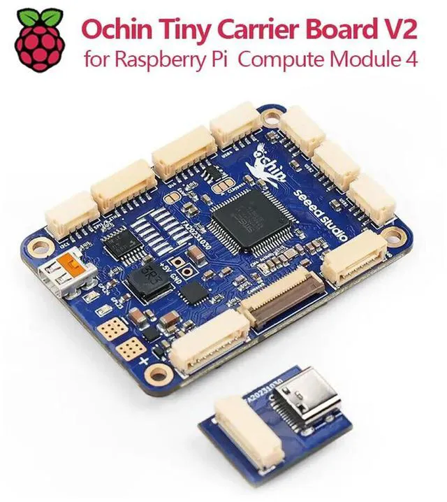 Alt view image 2 of 3 - Ochin Tiny Carrier Board V2 for Raspberry Pi CM4