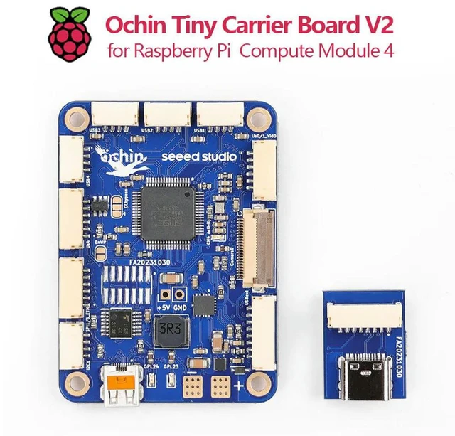Alt view image 3 of 3 - Ochin Tiny Carrier Board V2 for Raspberry Pi CM4