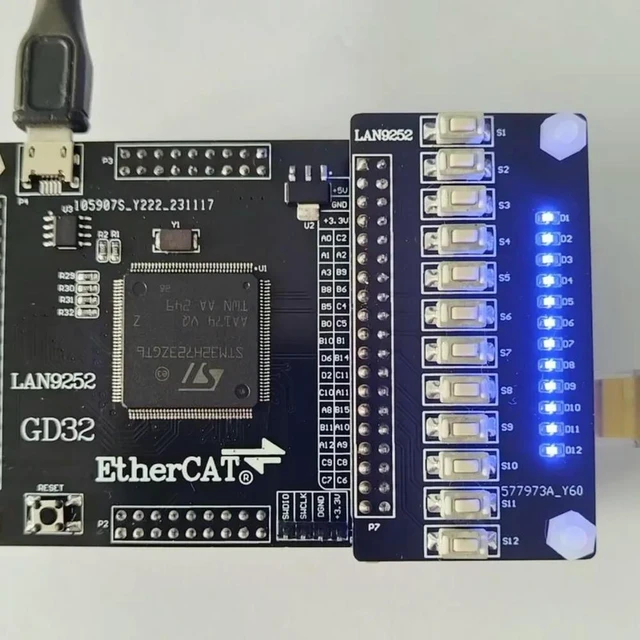 Alt view image 2 of 3 - STH32H723+LAN9253 Slave LAN9253 Development Board EtherCAT Slave 32IO CIA402