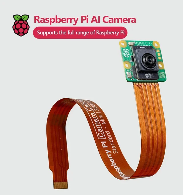 Alt view image 2 of 3 - Official Raspberry Pi AI Camera with IMX500 AI sensor and RP2040 MCU