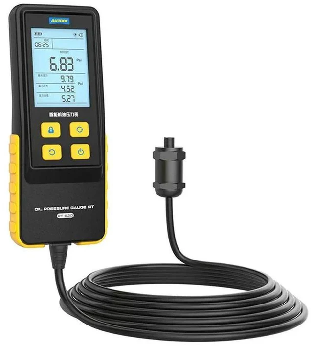 Alt view image 3 of 3 - AUTOOL PT620 Auto Repair Electronic Oil Pressure Gauge, Car Engine Oil Pressure Detection Digital Display Instrument