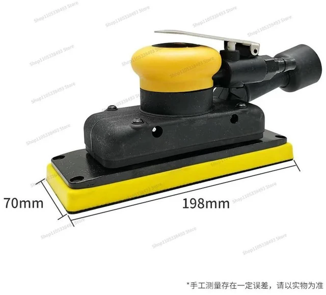 Alt view image 3 of 3 - For Rectangle Pneumatic Dry Mill Car Putty Grinding Polishing Self-adhesive Sandpaper Machine Grinding Head Vacuuming