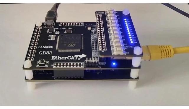 Main image of STM32H723+LAN9253 Slave STM32H723ZGT6 LAN9253 Development Board EtherCAT Slave 32IO CIA402