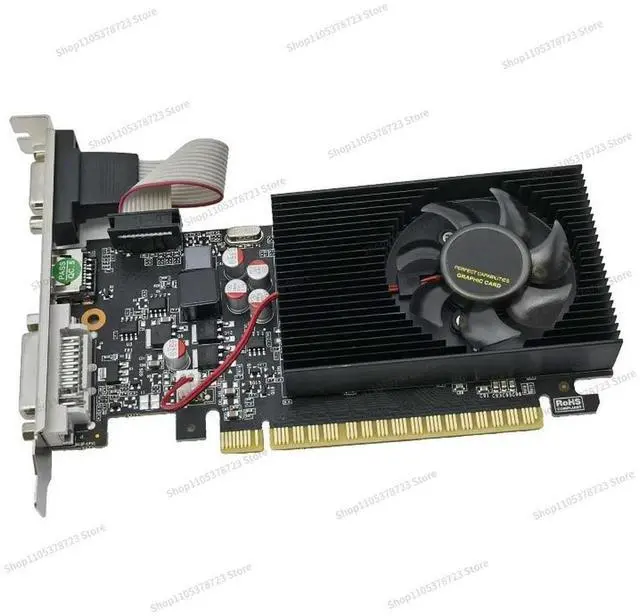 Alt view image 3 of 3 - For GT730 4GB DDR3 Desktop Office Computer All-in-one Computer Half-height Knife Card Foreign Trade Graphics Card 2