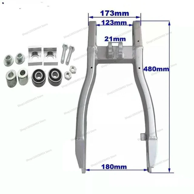 Alt view image 2 of 3 - For Off-road Motorcycle Mountain Aluminum Alloy Rear Flat Fork CRF50 TTR ZRF12 Inch 14 Inch Flat Fork Modification Accessories