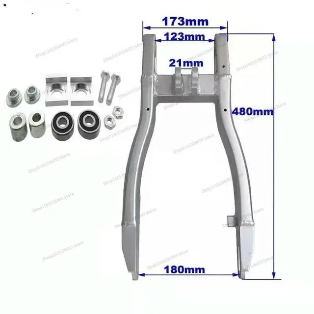 Alt view image 3 of 3 - For Off-road Motorcycle Mountain Aluminum Alloy Rear Flat Fork CRF50 TTR ZRF12 Inch 14 Inch Flat Fork Modification Accessories