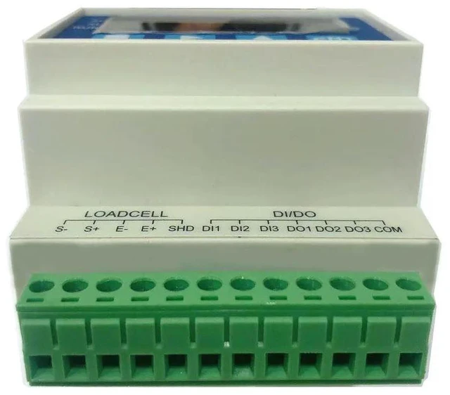 Alt view image 3 of 3 - Rail-mounted Weighing Force Measurement Control Display Instrument Output RS485 Signal Modbus Protocol Transmission Output