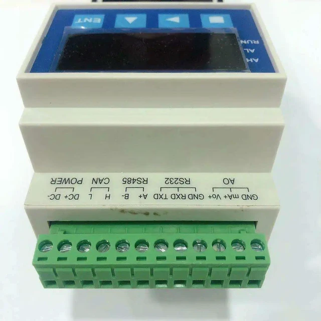 Alt view image 2 of 3 - Rail-mounted Weighing Force Measurement Control Display Instrument Output RS485 Signal Modbus Protocol Transmission Output
