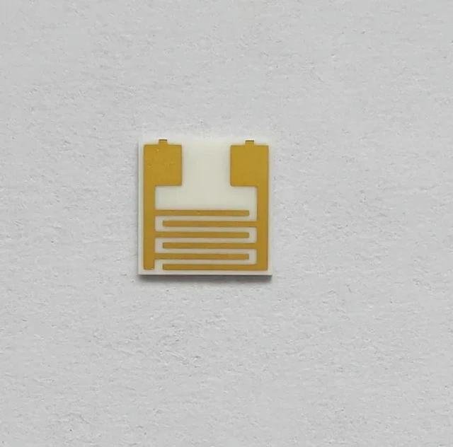 Alt view image 2 of 3 - 5mmX5mm interdigital gold electrode capacitance array ceramic circuit biogas humidity sensor chip scientific research