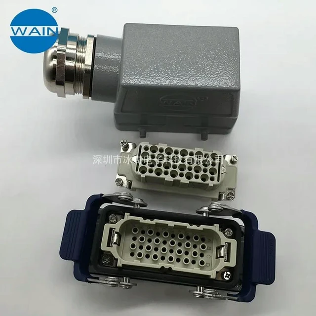 Alt view image 2 of 3 - WAIN Heavy Duty Connector HD-040-MC/FC 40-pin 40-pin Rectangular Aviation Plug HARTING
