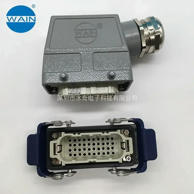 Alt view image 3 of 3 - WAIN Heavy Duty Connector HD-040-MC/FC 40-pin 40-pin Rectangular Aviation Plug HARTING