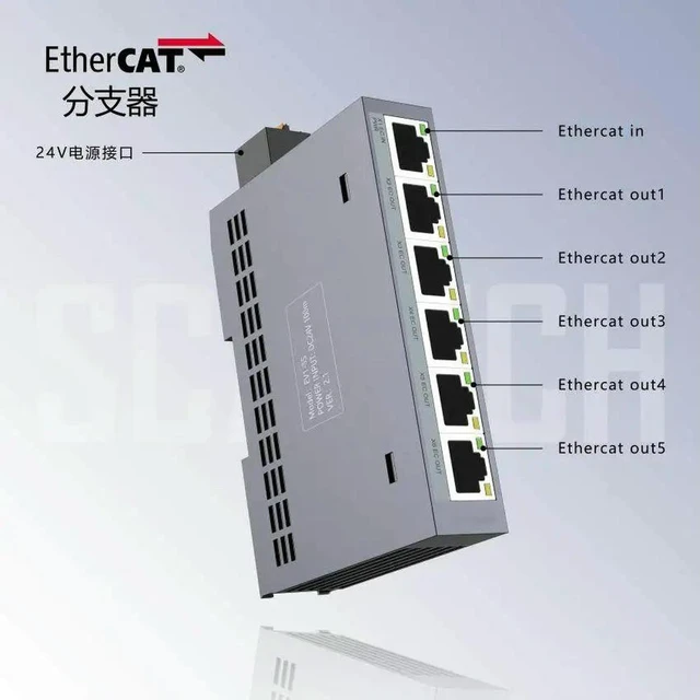 Main image of Soft Control EtherCAT Brancher Bus Distributor Gateway One In Five Out Industrial Grade