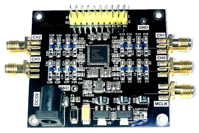 Main image of AD9959 Module Digital Frequency Synthesis Send Schematic Diagram Program DDS 4-way Independent Adjustable Signal Source
