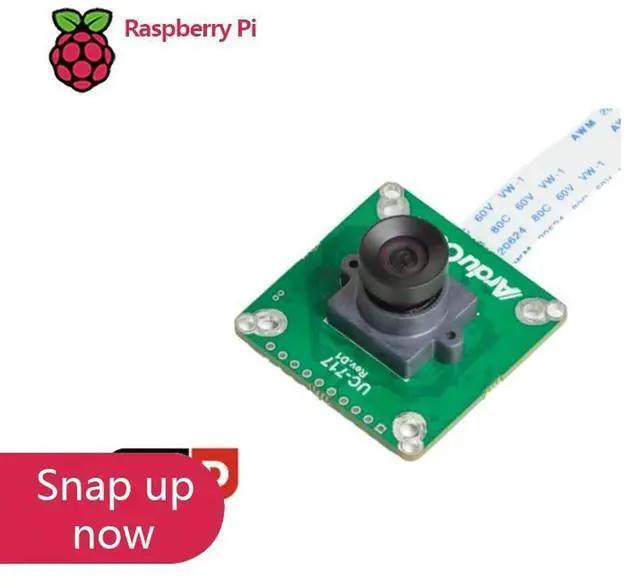 Main image of Arducam IMX296 1.58MP Mono Global Shutter Camera, M12 Lens Raspberry Pi Machine Vision Module