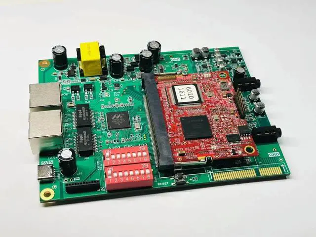Alt view image 2 of 3 - Audiocom Module Evaluation Verification Board, Supports A203 Module,Supports POE Power Supply