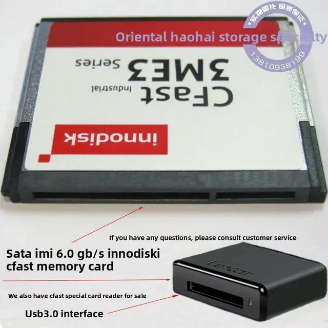 Alt view image 2 of 3 - INNODISK Industrial CFast Card 64g Memory Card 3ME3 High-Speed SATA3 Instrument Camera CF Memory Card MLC